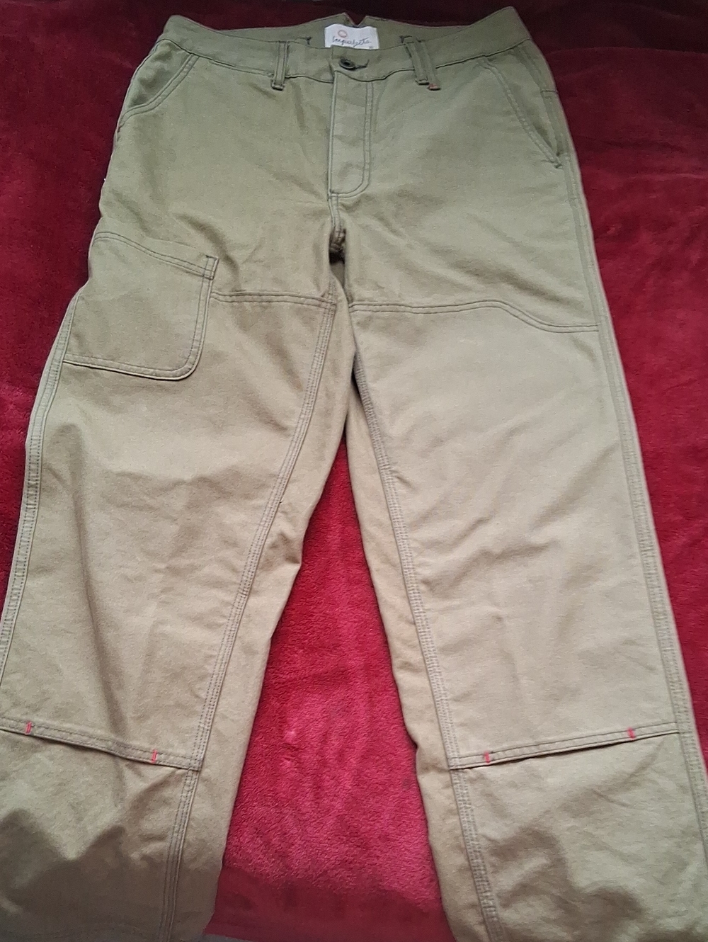 Mens Imperfects Couriet Pants in Olive 30 X 30